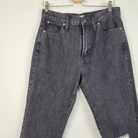 Madewell the perfect vintage black distressed jeans - Picture 14 of 15